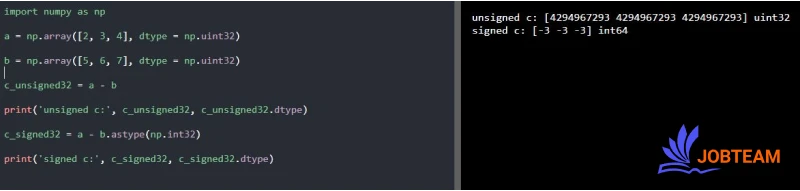 ویژگی dtype در ماژول NumPy در پایتون (Python) ویژگی dtype در ماژول NumPy در پایتون (Python)