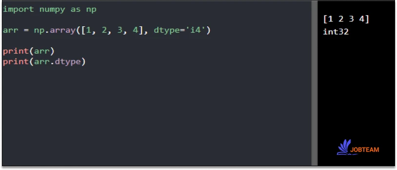 ایجاد آرایه با نوع داده ای تعریف شده در python ایجاد آرایه با نوع داده ای تعریف شده در python