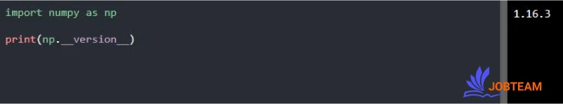 چک کردن نسخه ماژول NumPy در پایتون (Python) چک کردن نسخه ماژول NumPy در پایتون (Python)