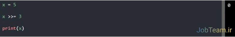 عملگر (=<<) در پایتون (Python) عملگر (=<<) در پایتون (Python)