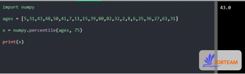 صدک ها (percentiles) در یادگیری ماشین (Machine Learning) پایتون صدک ها (percentiles) در یادگیری ماشین (Machine Learning) پایتون
