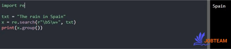 Match Object در regex پایتون (Python)