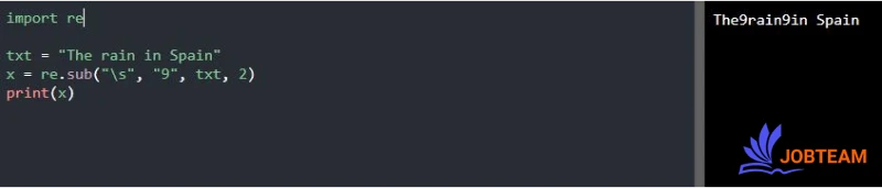 تابع ()Sub برای regex در پایتون (Python)
