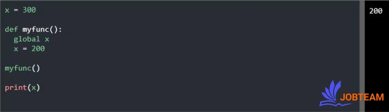 کلمه کلیدی Global در پایتون (Python) کلمه کلیدی Global در پایتون (Python)