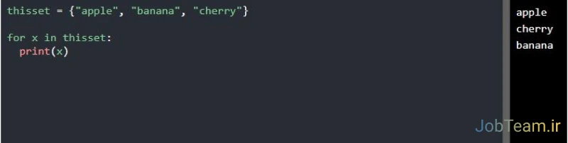 حلقه ها در مجموعه در پایتون (Python)