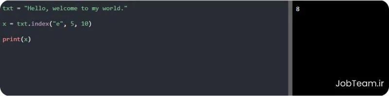 متد ()index در پایتون (Python) متد index در پایتون (Python)