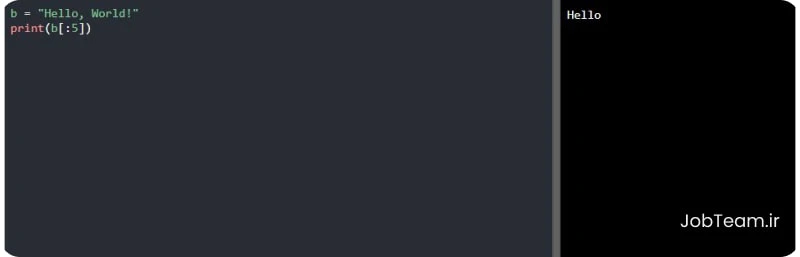 جدا کردن عبارت  از ابتدای رشته