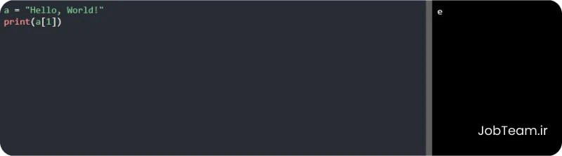 رشته ها همان آرایه اند در پایتون