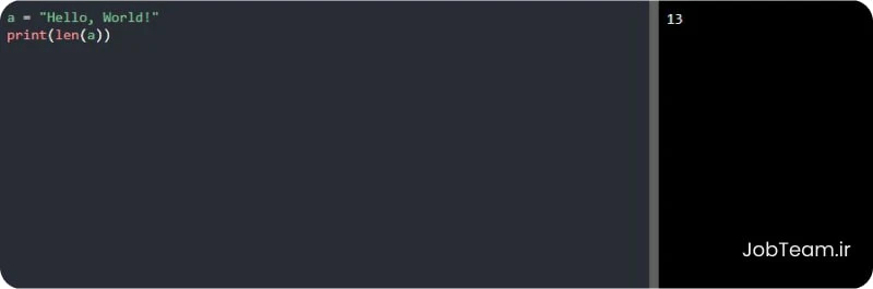 طول رشته ها در پایتون (Python)