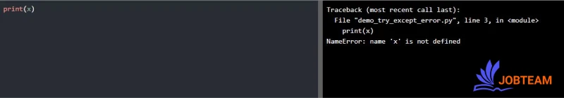 try catch در پایتون (Python) try catch در پایتون (Python)