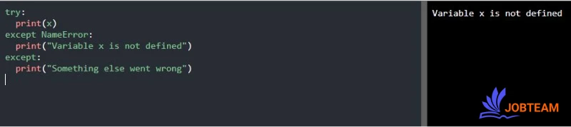try catch در پایتون (Python) try catch در پایتون (Python)