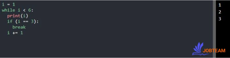 دستور break حلقه while در پایتون (Python)