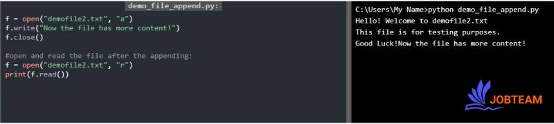 نوشتن در فایل موجود در پایتون (Python) نوشتن در فایل موجود در پایتون (Python)