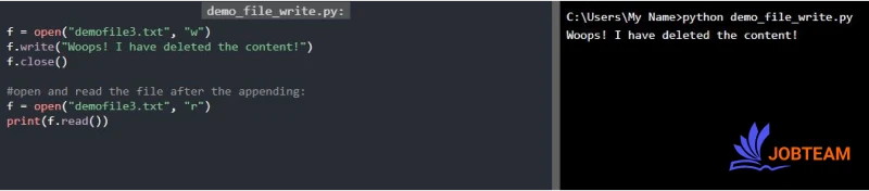 نوشتن در فایل موجود در پایتون (Python) نوشتن در فایل موجود در پایتون (Python)