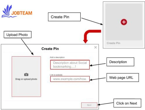 بوک مارک پینترستی بوک مارک پینترستی