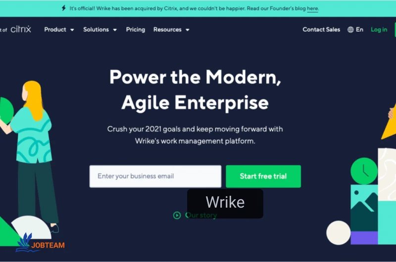 نرم افزار مدیریت پروژه آنلاین Wrike