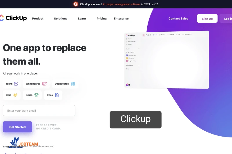 نرم افزار مدیریت پروژه آنلاین با Clickup