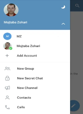 حالت شب در تلگرام حالت شب در تلگرام
