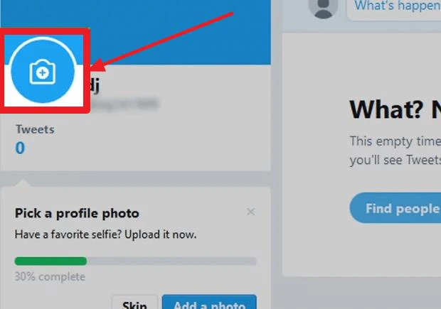 انتخاب عکس برای اکانت توییتر