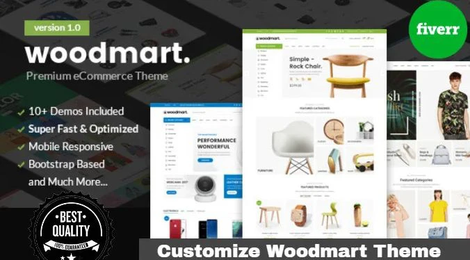 قالب وردپرس وودمارت  قالب فروشگاهی وردپرس: قالب وردپرس وودمارت