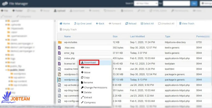 آموزش بکاپ گیری در وردپرس از public_html آموزش بکاپ گیری در وردپرس از public_html