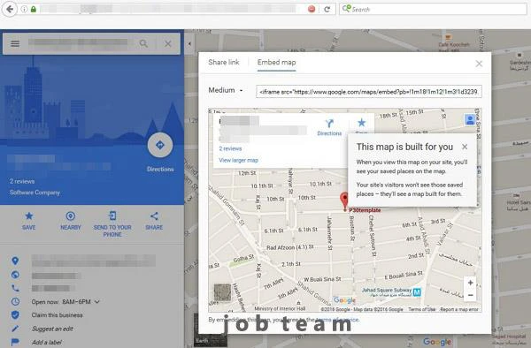 استفاده از Iframe برای افزودن گوگل مپ به وردپرس استفاده از Iframe برای افزودن گوگل مپ به وردپرس