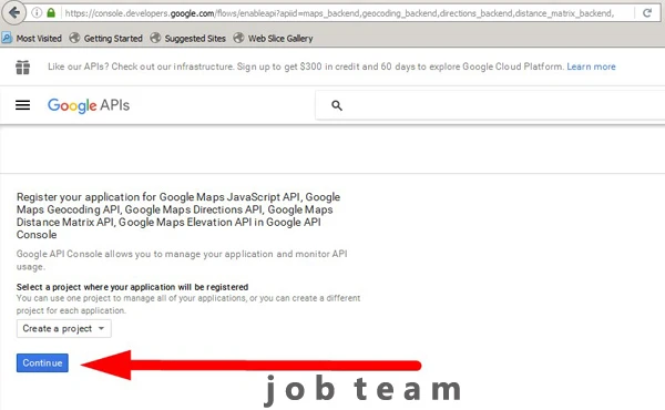 دریافت Api Key از سایت گوگل دریافت Api Key از سایت گوگل