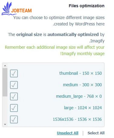 بهینه سازی فایل ها افزونه Imagify