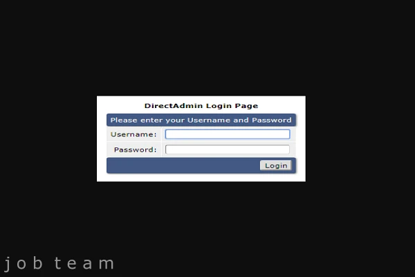 نصب وردپرس در دایرکت ادمین : ورود به دایرکت ادمین