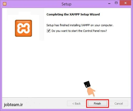 آموزش نصب وردپرس با استفاده از xampp مرحله هشت  آموزش نصب وردپرس با استفاده از xampp مرحله هشت