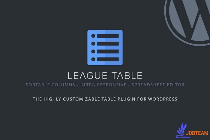 افزونه جدول ساز League Table افزونه جدول ساز League Table
