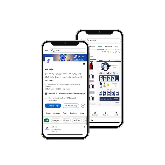ادمین لینکدین جاب تیم